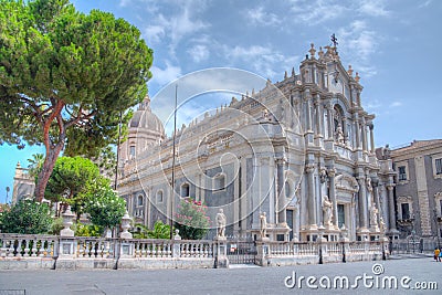 Universita degli studi di catania building in Sicily, Italy Editorial Stock Photo