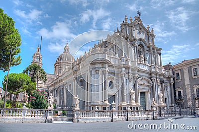 Universita degli studi di catania building in Sicily, Italy Editorial Stock Photo