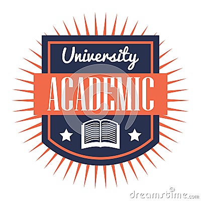 university academic design. Vector illustration decorative design Vector Illustration