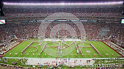 University of Alabama Million Dollar Band pregame Editorial Stock Photo