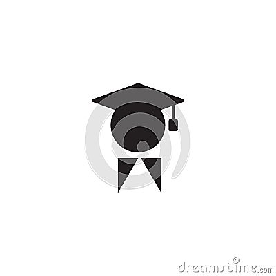 University avatar. Education icon. Stock vector illustration isolated on white background Vector Illustration