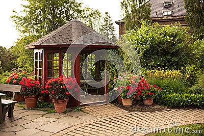 The University Botanical Garden (Botanisk hage) at Oslo, Norway cape the Stock Photo