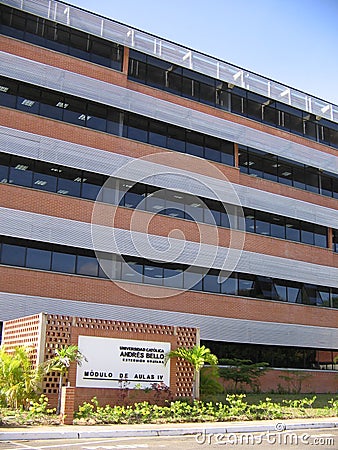 University building, Puerto Ordaz, Venezuela. Editorial Stock Photo