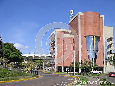 University building, Puerto Ordaz, Venezuela. Editorial Stock Photo