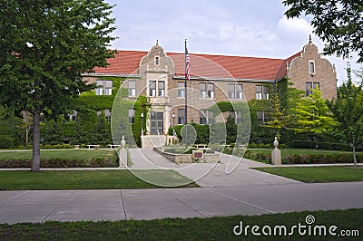 University Building in Winona Minnesota Stock Photo