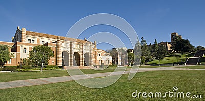 University Campus Lawn Editorial Stock Photo