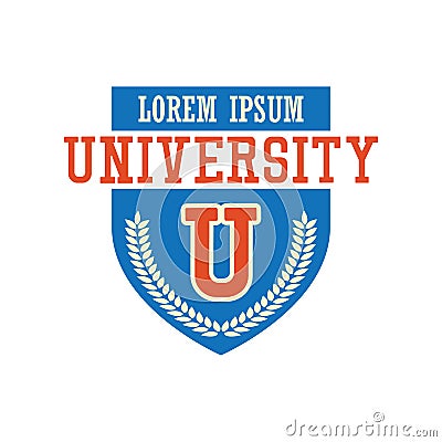 University / campus logo with text space for your slogan / tag line Vector Illustration