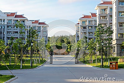 University hotels and dormitory Stock Photo