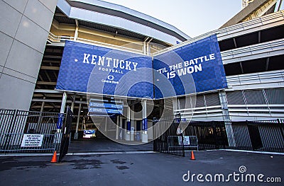 University of Kentucky Wildcats Commonwealth Football Stadium Editorial Stock Photo