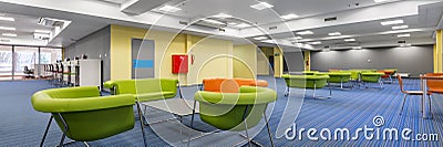 New university leisure area, panorama Stock Photo