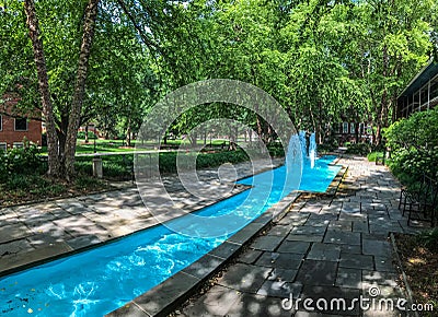 Belknap Campus Water Fountain Editorial Stock Photo