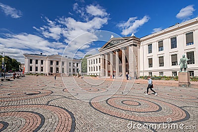 University of Oslo wide angle Editorial Stock Photo