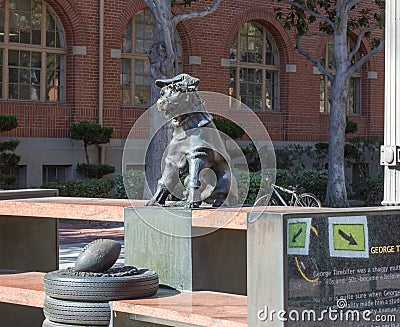 University of Southern California George Tirebiter statue Editorial Stock Photo