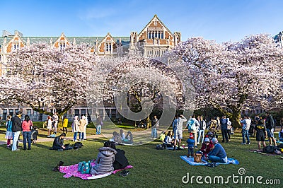 University of Washington,Seattle,washingto n,usa. 04-03-2017: ch Editorial Stock Photo