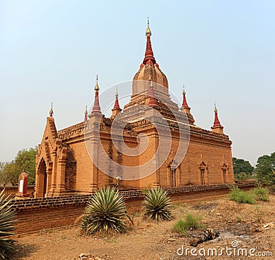 Unknown Temple in Bagan Stock Photo