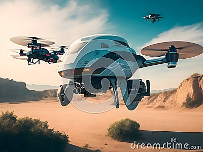 Unleash the Future: Explore Our Cutting-Edge Drones! Stock Photo