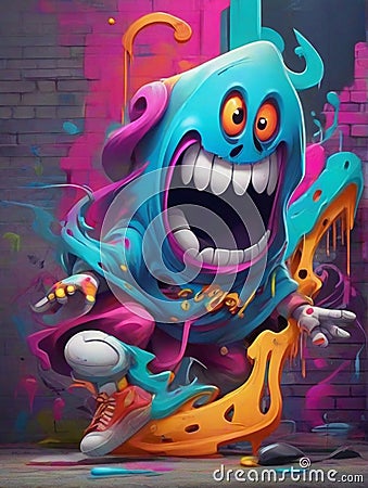 Graffiti Specter Stock Photo