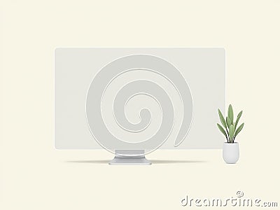Modern Interactive Design Tool Mockup Blank Canvas for Branding and UIUX Design Concepts Stock Photo