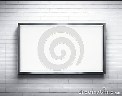 Unleash Your Message with our Light Box Display Mockup for Subway Advertisement. Stock Photo