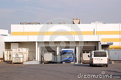 Unloading dock Stock Photo