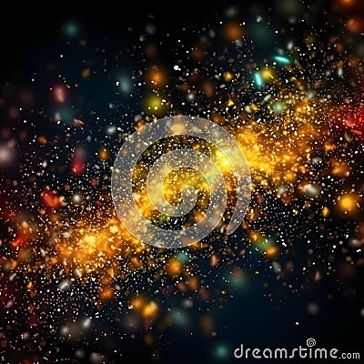 Unlock the wonders of abstract particle backgrounds, unleashing your artistic potential Stock Photo