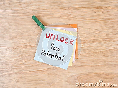 Unlock your potential 2 Stock Photo