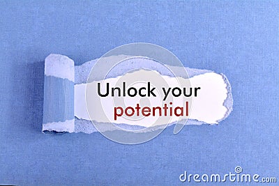 Unlock Your Potential Stock Photo