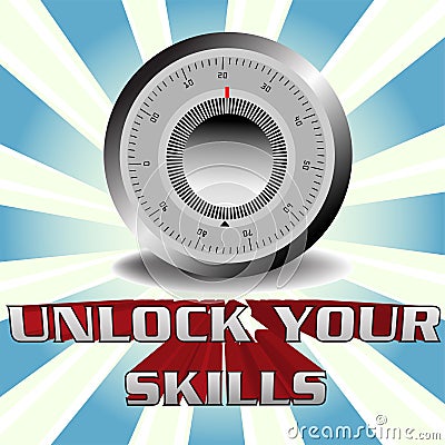 Unlock your skills Vector Illustration