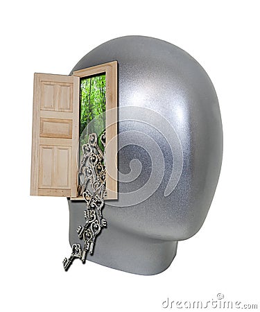 Unlocking Ideas Stock Photo