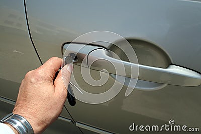 Unlocking / locking Stock Photo