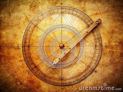Unlocking the Secrets of Circle Geometry Calculating the Distance from a Circles Center to the Intersection Point of Cartoon Illustration