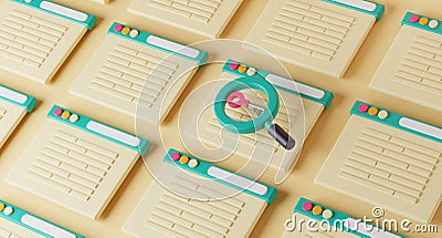 Unlocking SEO Secrets, 3D Icon of Keyword Research and Optimization. 3D Render Cartoon Illustration