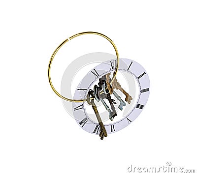 Unlocking time Stock Photo