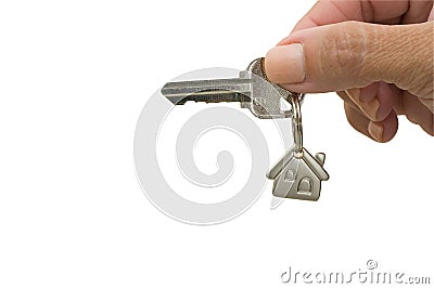 Unlocking Your Door Stock Photo