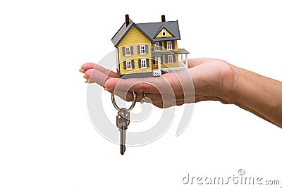 Unlocking Your Door Stock Photo