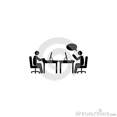 unpleasant conversation icon. Element of colleagues icon for mobile concept and web apps. Detailed unpleasant conversation icon ca Stock Photo