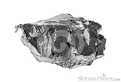 Unpolished sphalerite zinc blende rock cutout Stock Photo