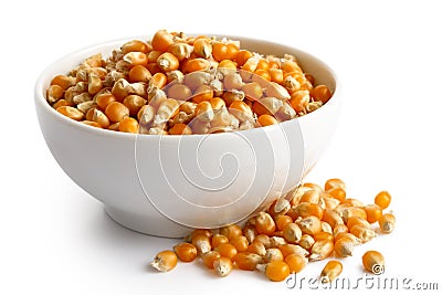 Unpopped popcorn Stock Photo