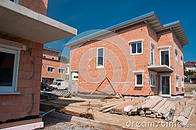 Unready Row Houses Stock Photo