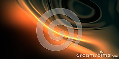 Unreal chrome substance. Fluid layout of abstract object. Volumetric shape. Alien background with copy space Stock Photo
