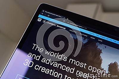 Unreal Engine 5.2. Epic games presented new generation of Unreal Engine Editorial Stock Photo