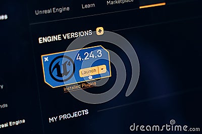 Unreal Engine Update Editorial Stock Photo