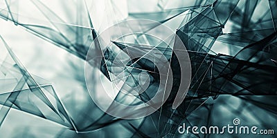 Unrecognizable architectural elements in a complex arrangement, forming an abstract structure Stock Photo