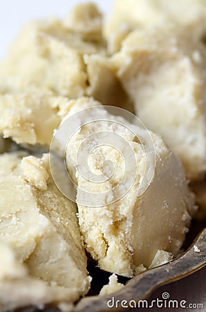 Unrefined shea butter Stock Photo