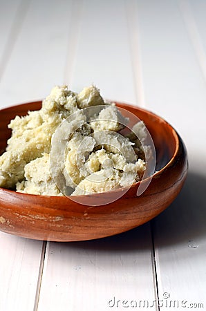 Unrefined shea butter Stock Photo