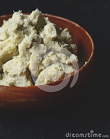 Unrefined shea butter Stock Photo