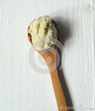 Unrefined shea butter Stock Photo