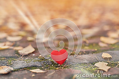 Unrequited, one-sided love or loneliness concept Stock Photo