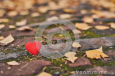 Unrequited, one-sided love or loneliness concept Stock Photo