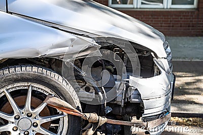 Unsafe Roads Warning. Car Insurance Stock Photo